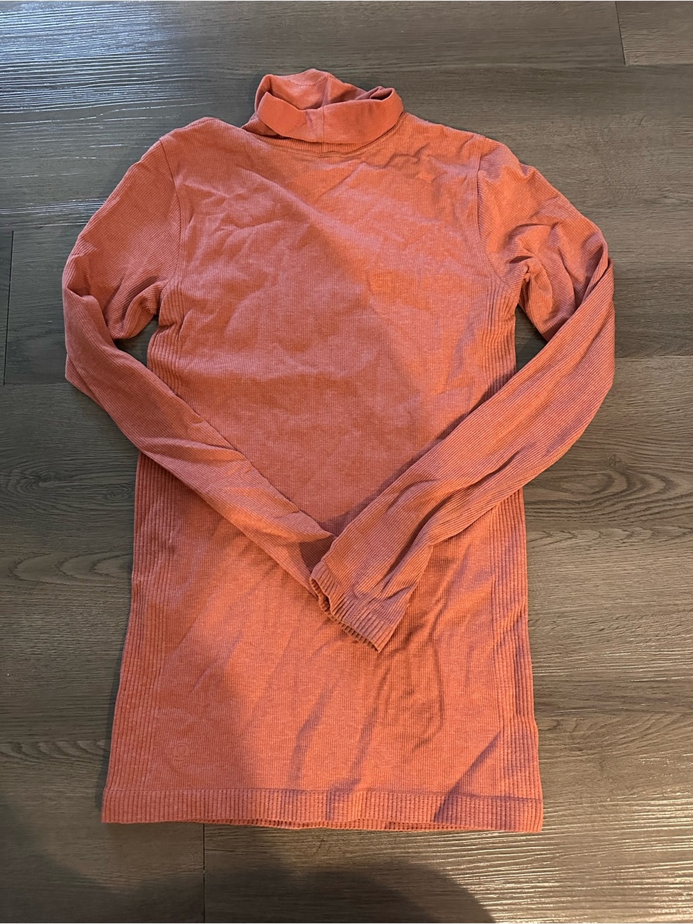 Lululemon Rust Ribbed Turtleneck Sweater